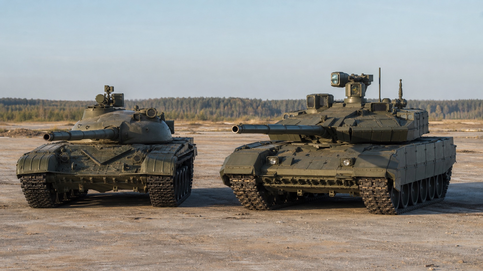 T-72系戦車とT-90M級戦車の設計比較