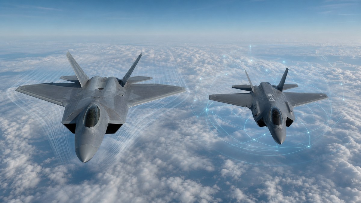 F-22とF-35の役割と設計思想を比較する画像