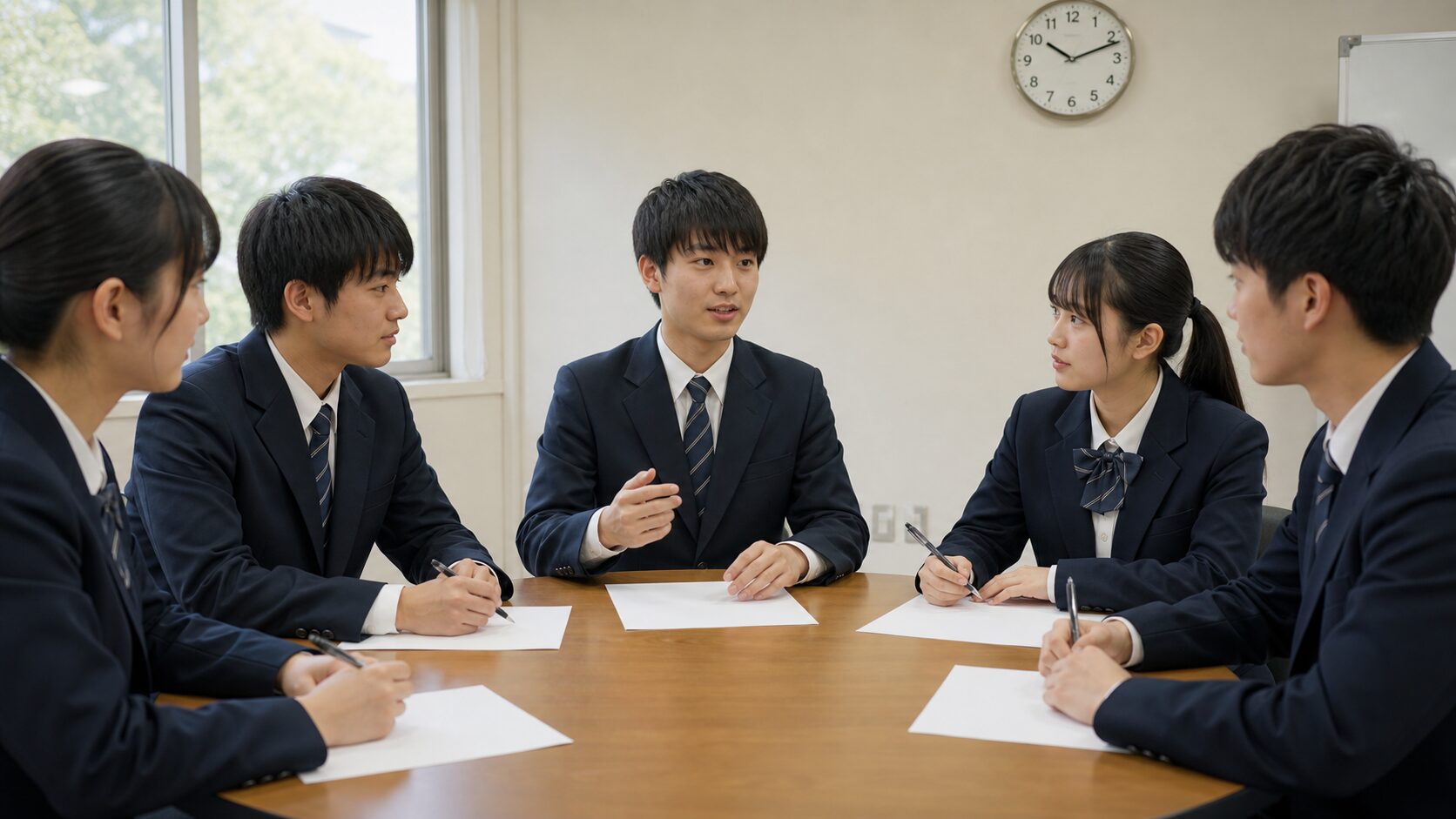 防衛大学校推薦試験の集団討議を想定したイメージ