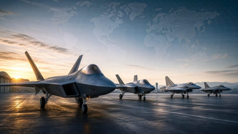世界の戦闘機を価格帯で比較するイメージ