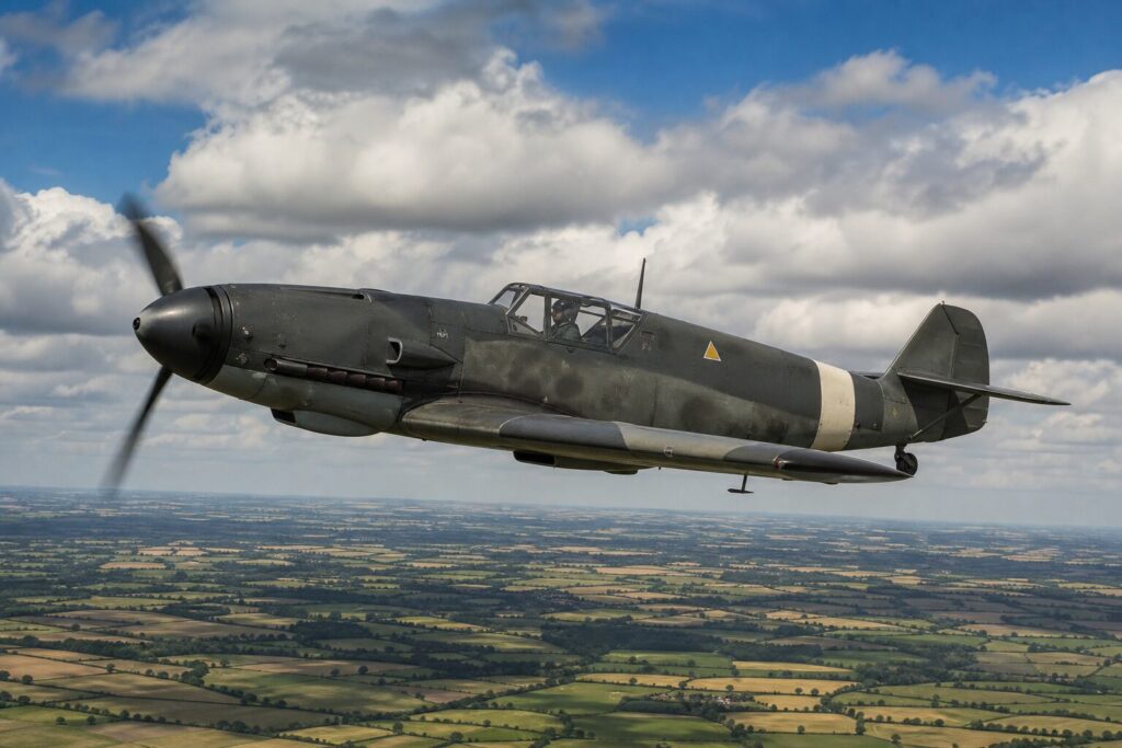 イギリス上空を飛行するBf109