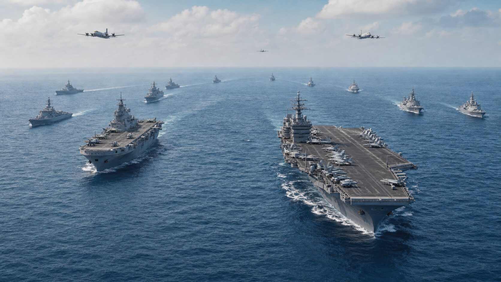世界の海軍力を空母・駆逐艦・潜水艦で俯瞰する艦隊