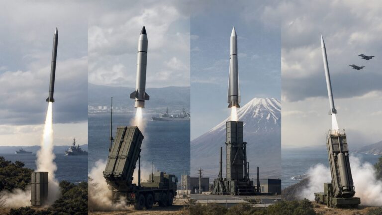 日本のスタンド・オフミサイルを比較する編集用コンセプト画像