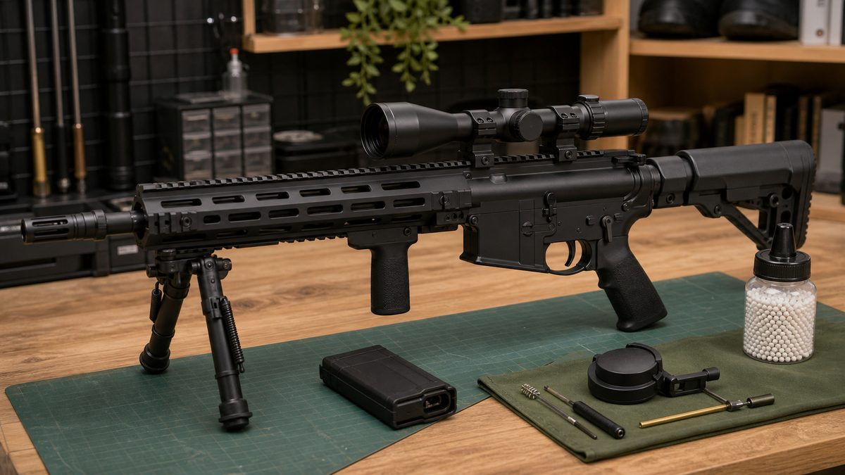 HK417系エアガンの趣味用ディスプレイイメージ