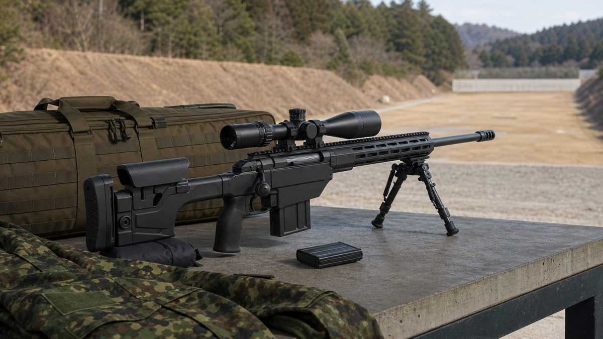 自衛隊G28E2採用をイメージした訓練場の装備写真
