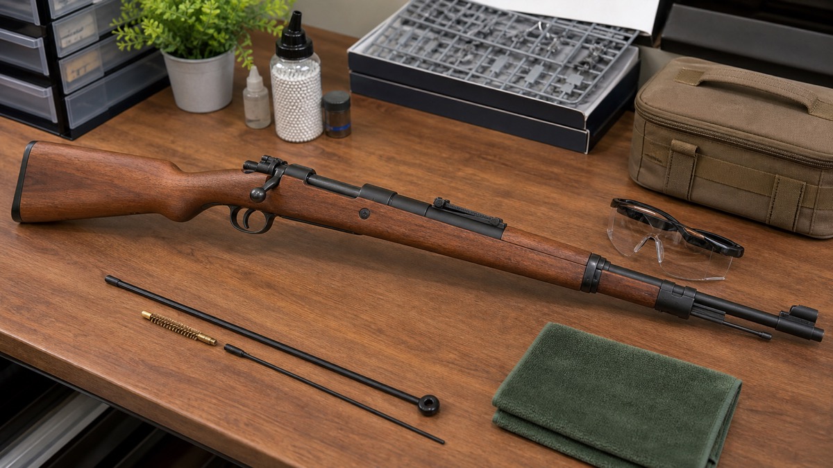 Kar98k系エアガンを安全に楽しむ趣味用ディスプレイ