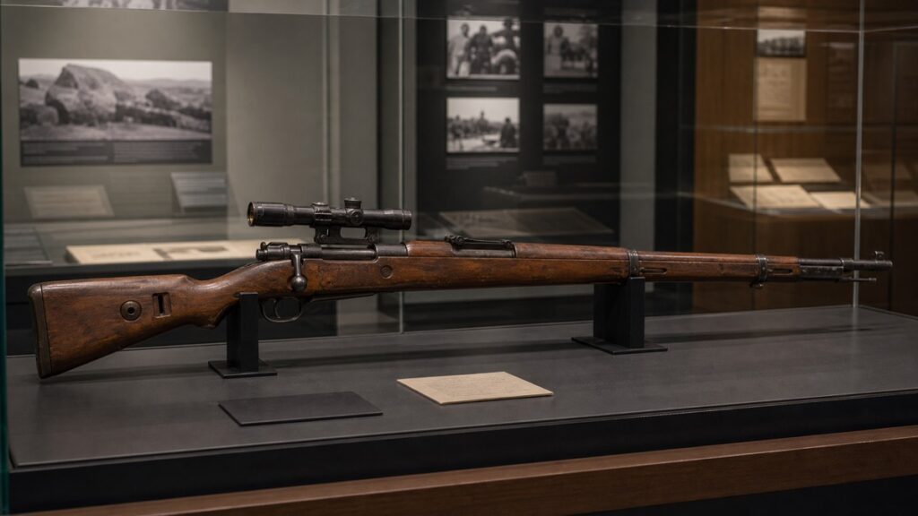 Kar98k狙撃型をイメージした博物館展示
