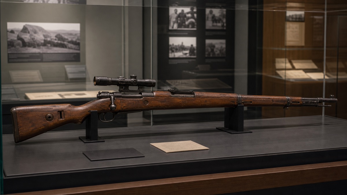 Kar98k狙撃型をイメージした博物館展示