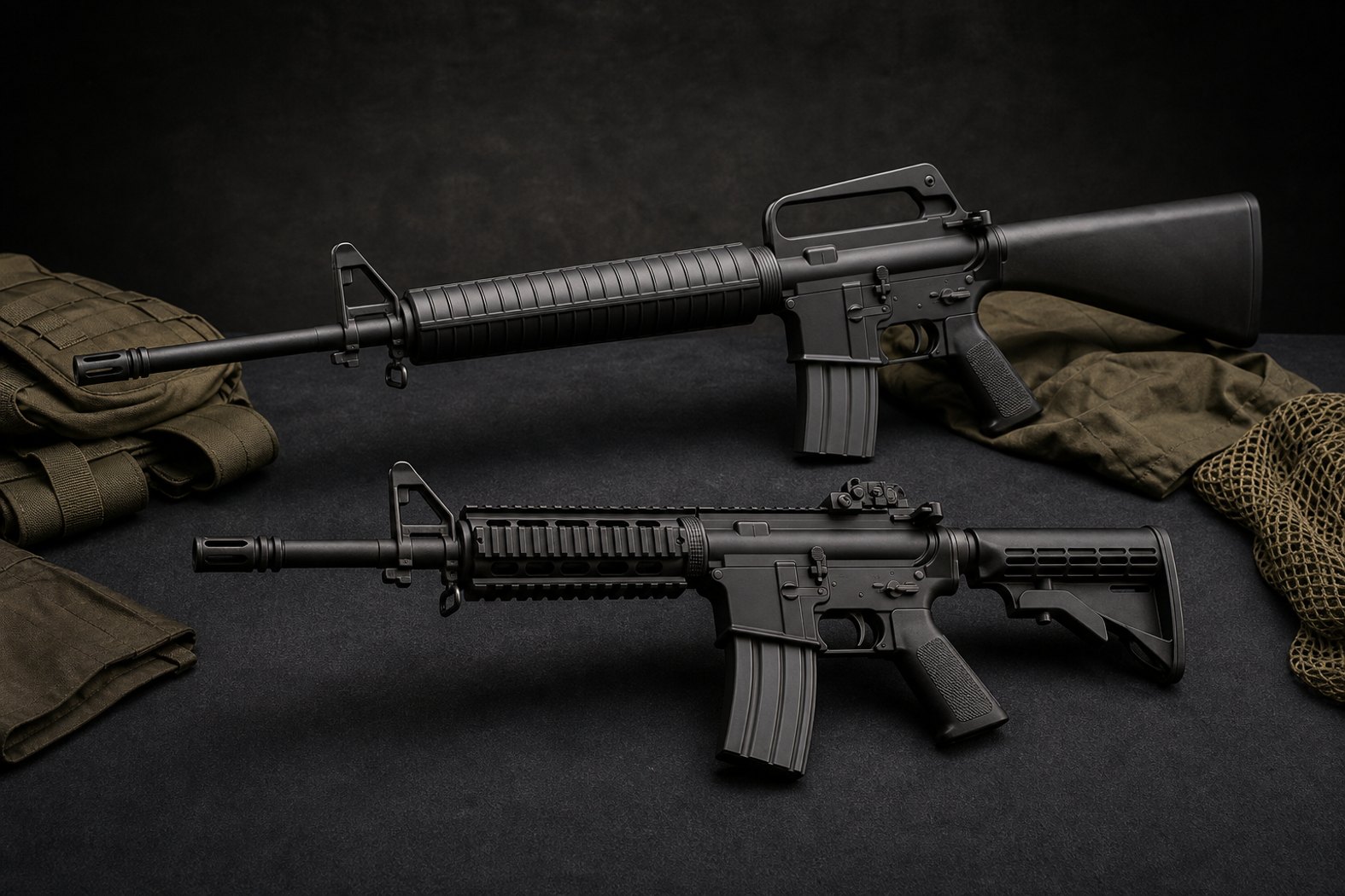 M16とM4カービンのアイキャッチ