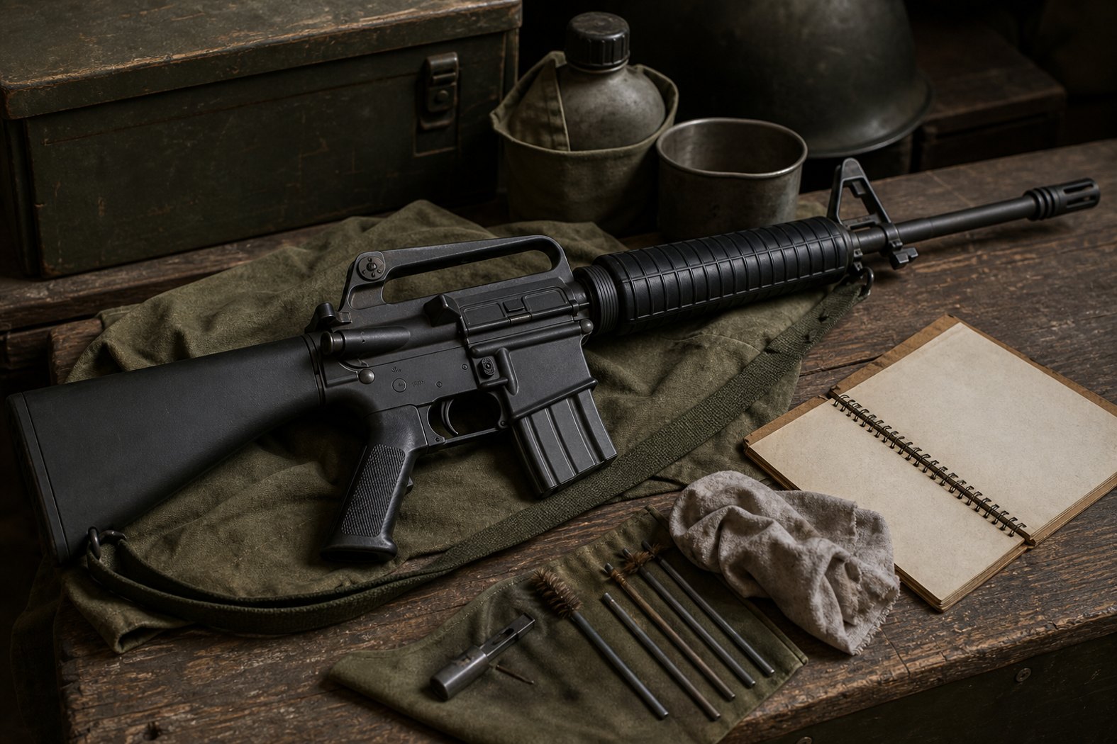 ベトナム戦争期M16の整備教訓イメージ