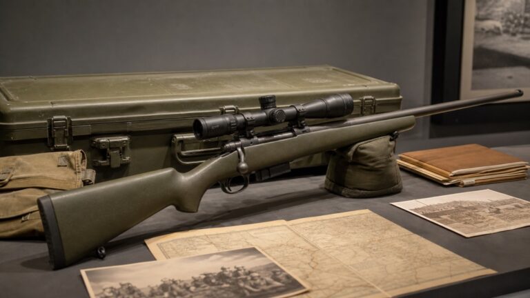 M24 SWSをイメージした博物館展示
