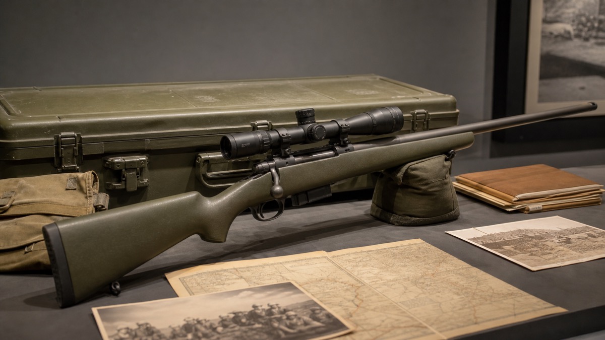 M24 SWSをイメージした博物館展示