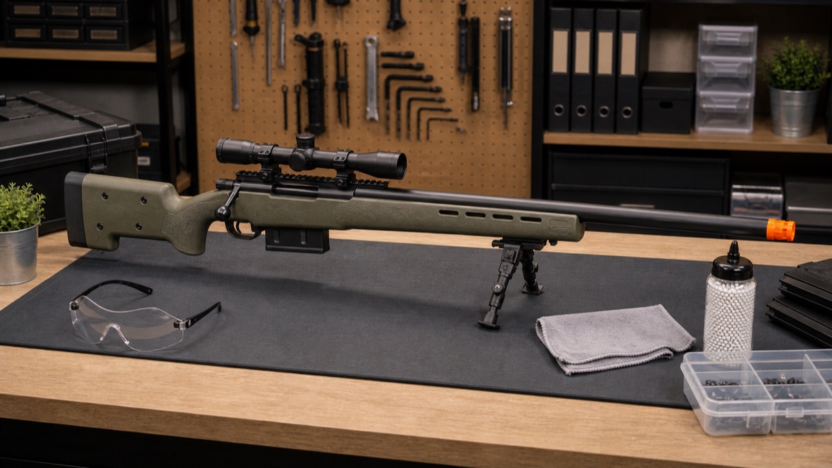 M40A5系エアガンを安全に楽しむ趣味用ディスプレイ