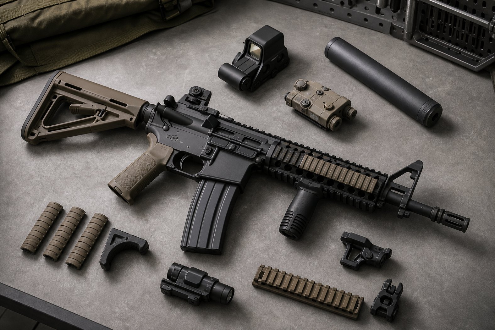 M4A1 SOPMODの近代化イメージ