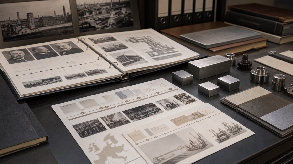 マウザーから現代防衛産業への系譜をイメージした資料展示