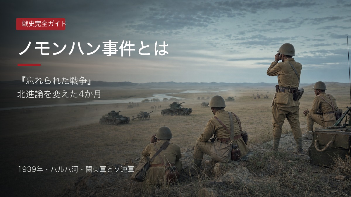 ノモンハン事件の戦場となったハルハ河流域をイメージしたアイキャッチ