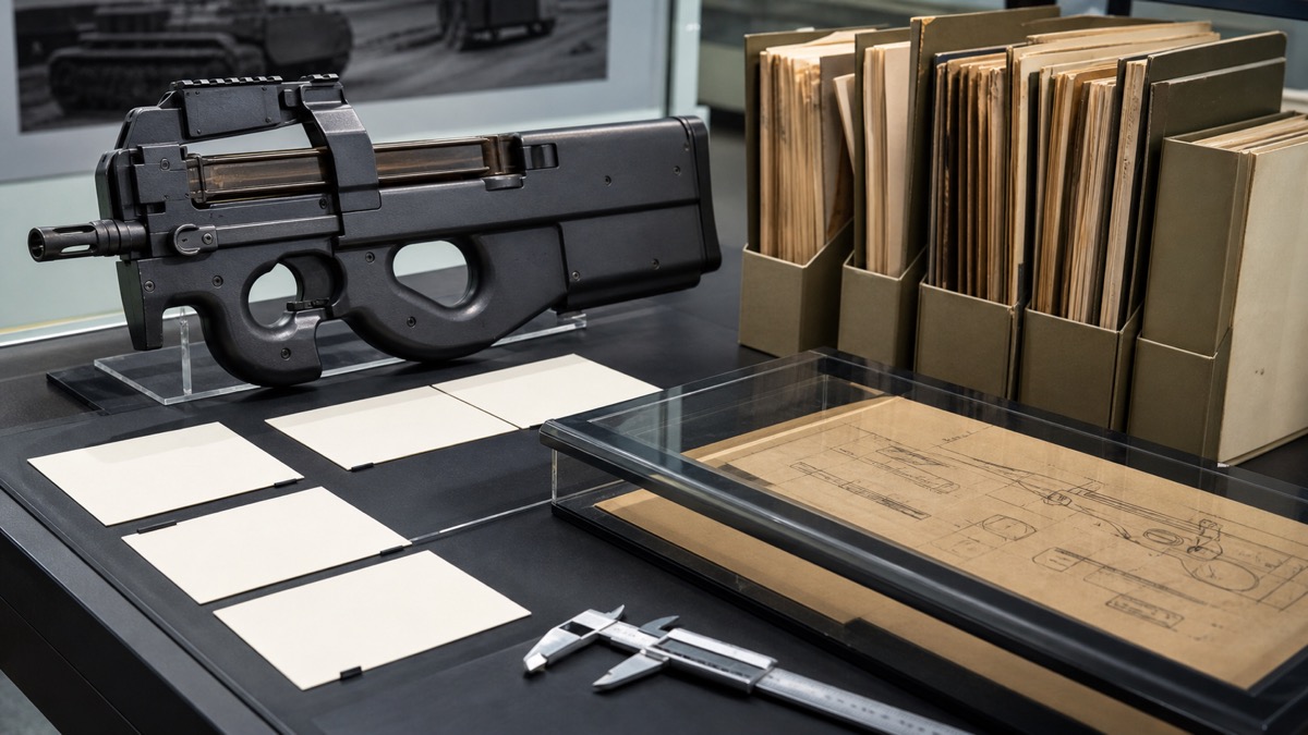 P90とPDW構想をイメージした資料展示