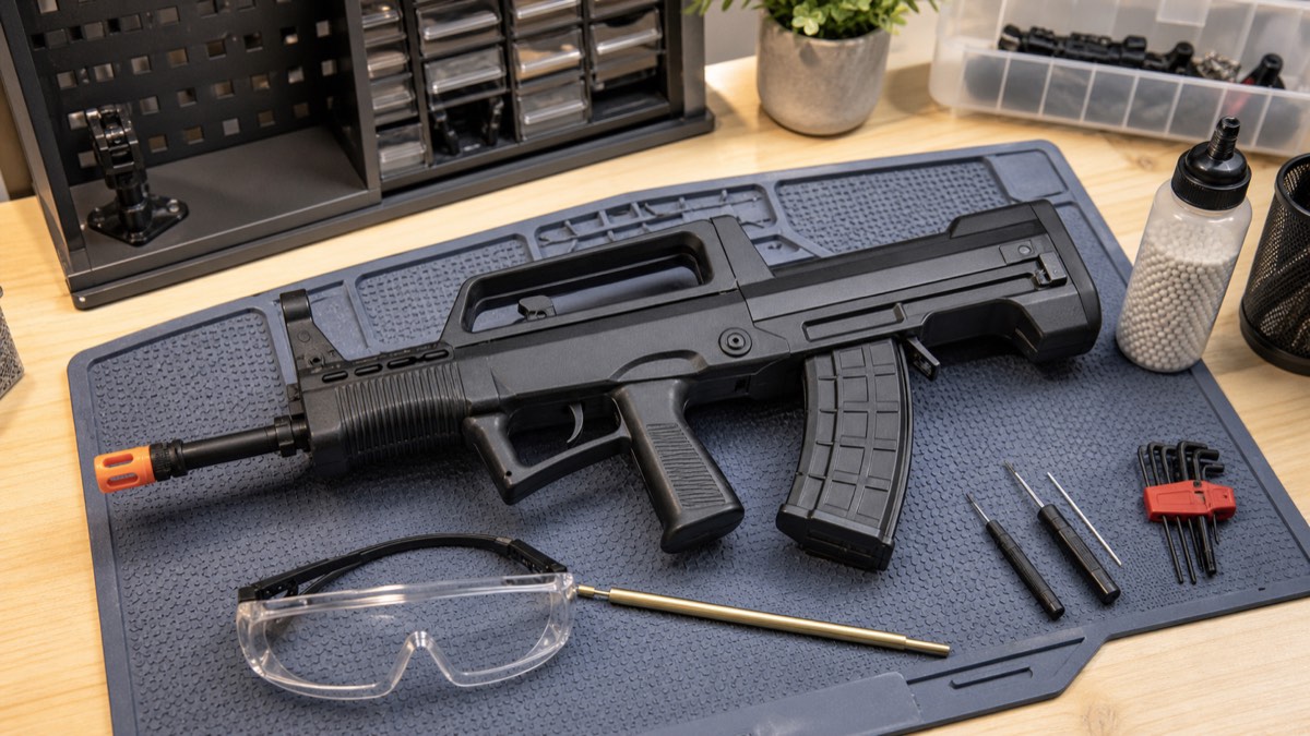 QBZ-95系エアガンを楽しむ趣味用ディスプレイ