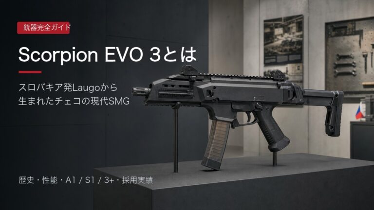 Scorpion EVO 3の歴史と性能を解説するアイキャッチ画像