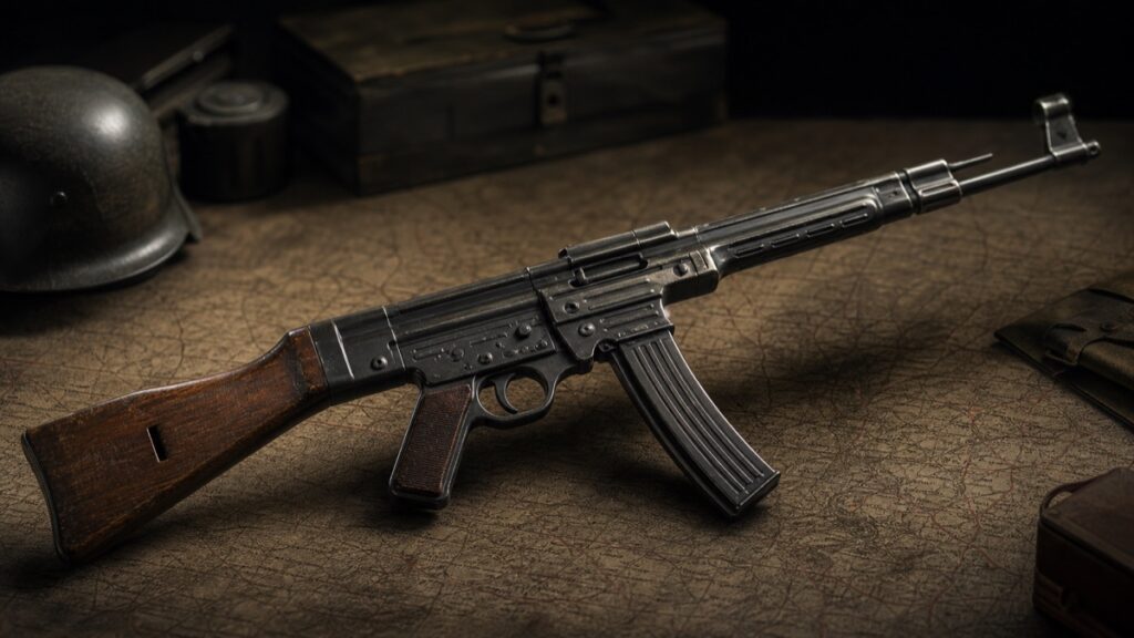 StG44をイメージした博物館展示風アイキャッチ