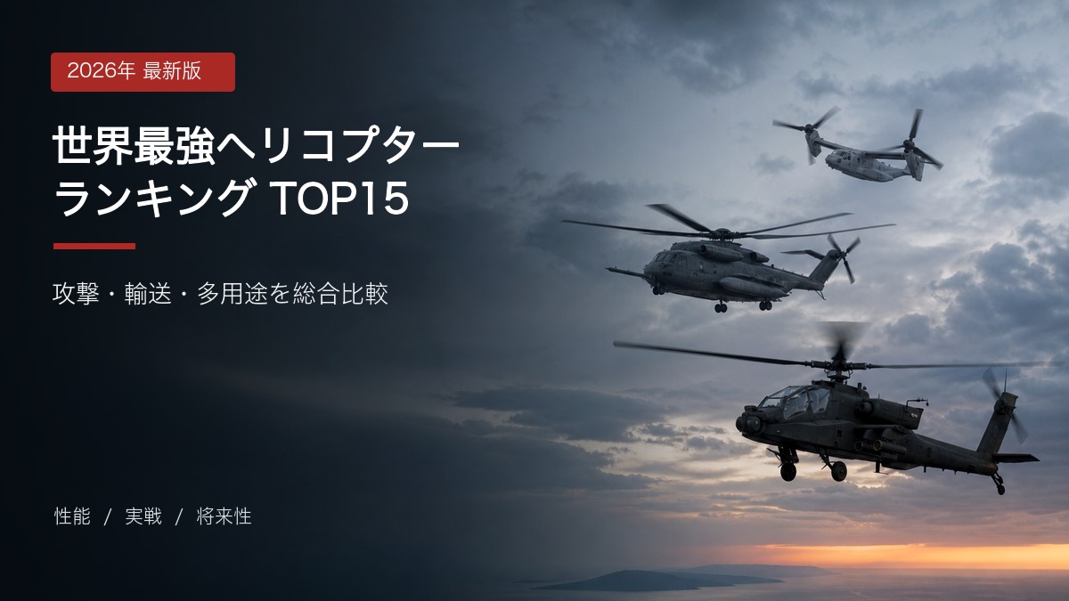 世界最強ヘリコプターランキングTOP15のアイキャッチ