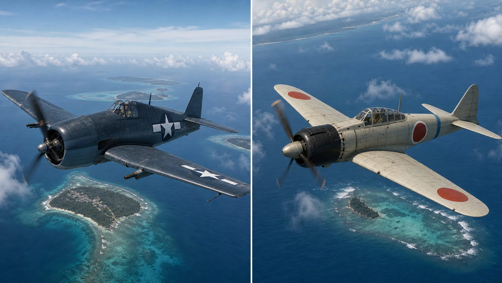 F6Fヘルキャットと零戦の比較