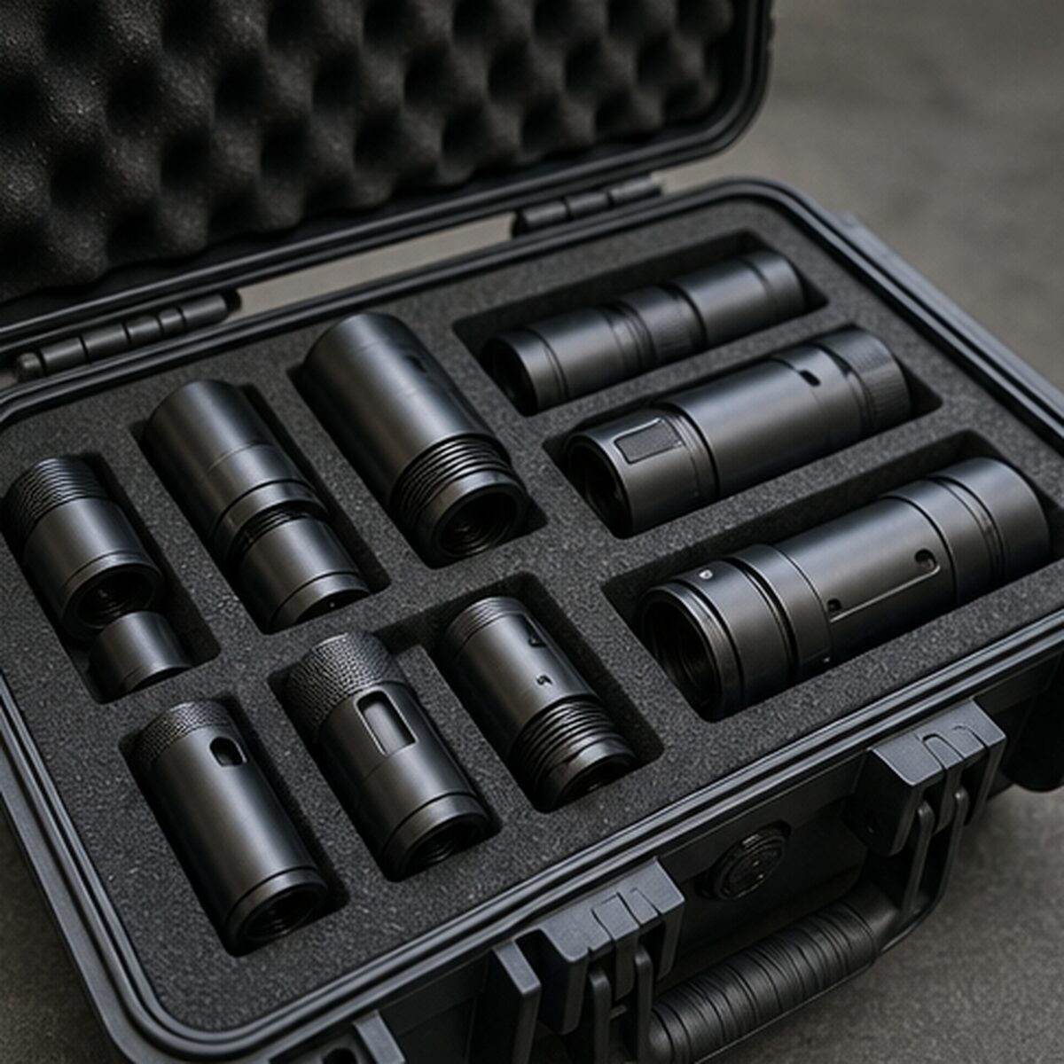 Sako TRG M10の銃身とボルトを収めた口径変換キット