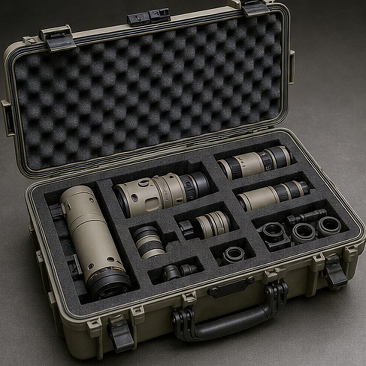 Mk22用の銃身・ボルト・サプレッサーを収めた変換キット