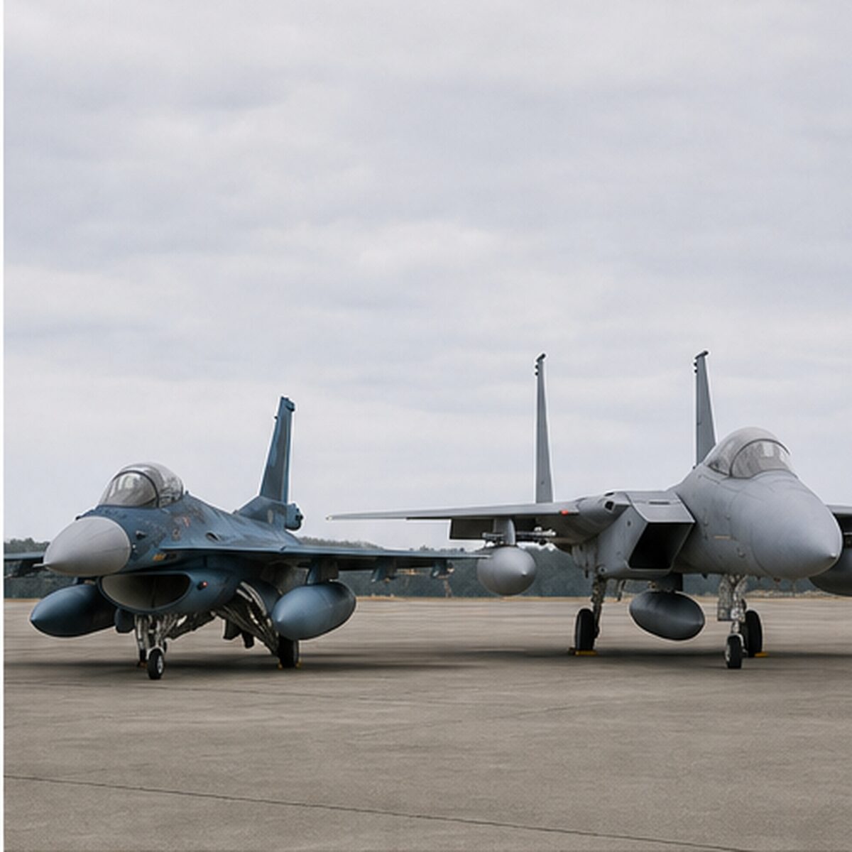 F-2とF-15Jの違いを比較表で確認に関わる装備と運用環境
