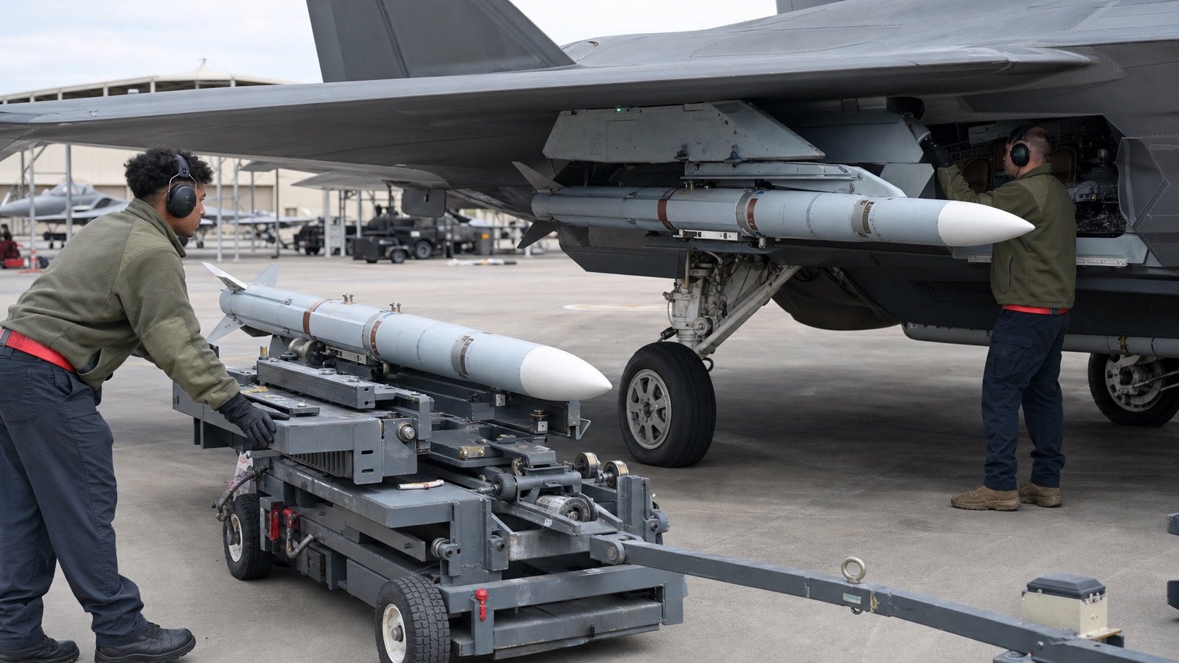 F-35の内部ウェポンベイとAIM-120の統合