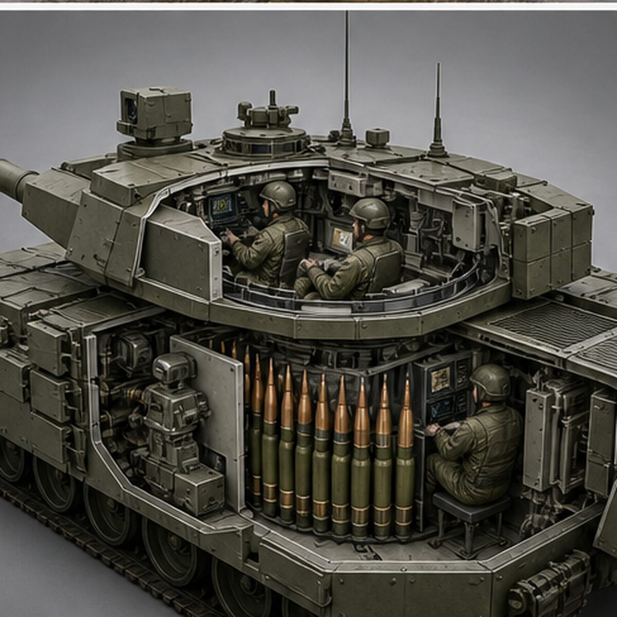 主砲は120mm L55A1滑腔砲へ変更に関わる装備と運用環境
