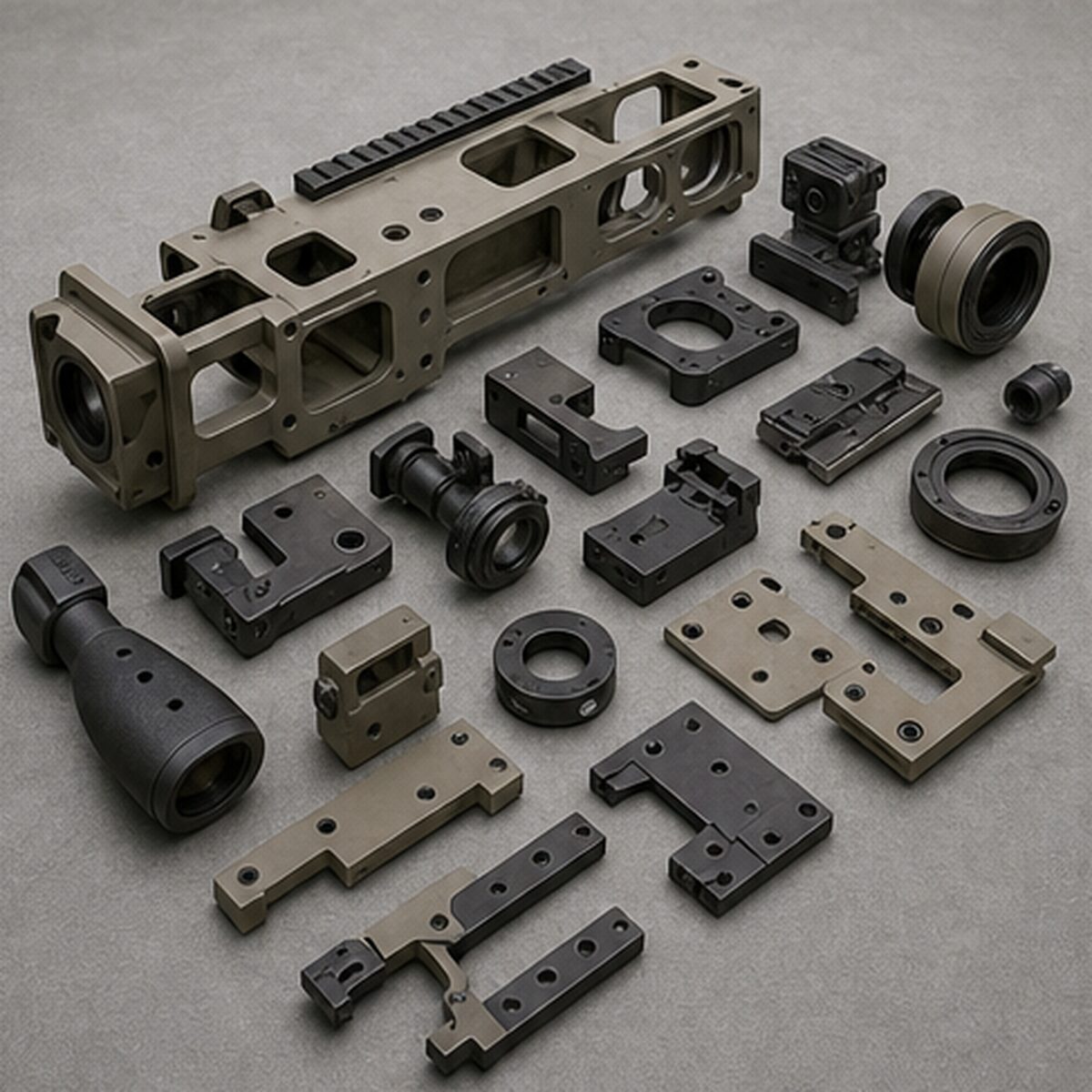 3口径に対応する銃身・ボルト・弾倉部品