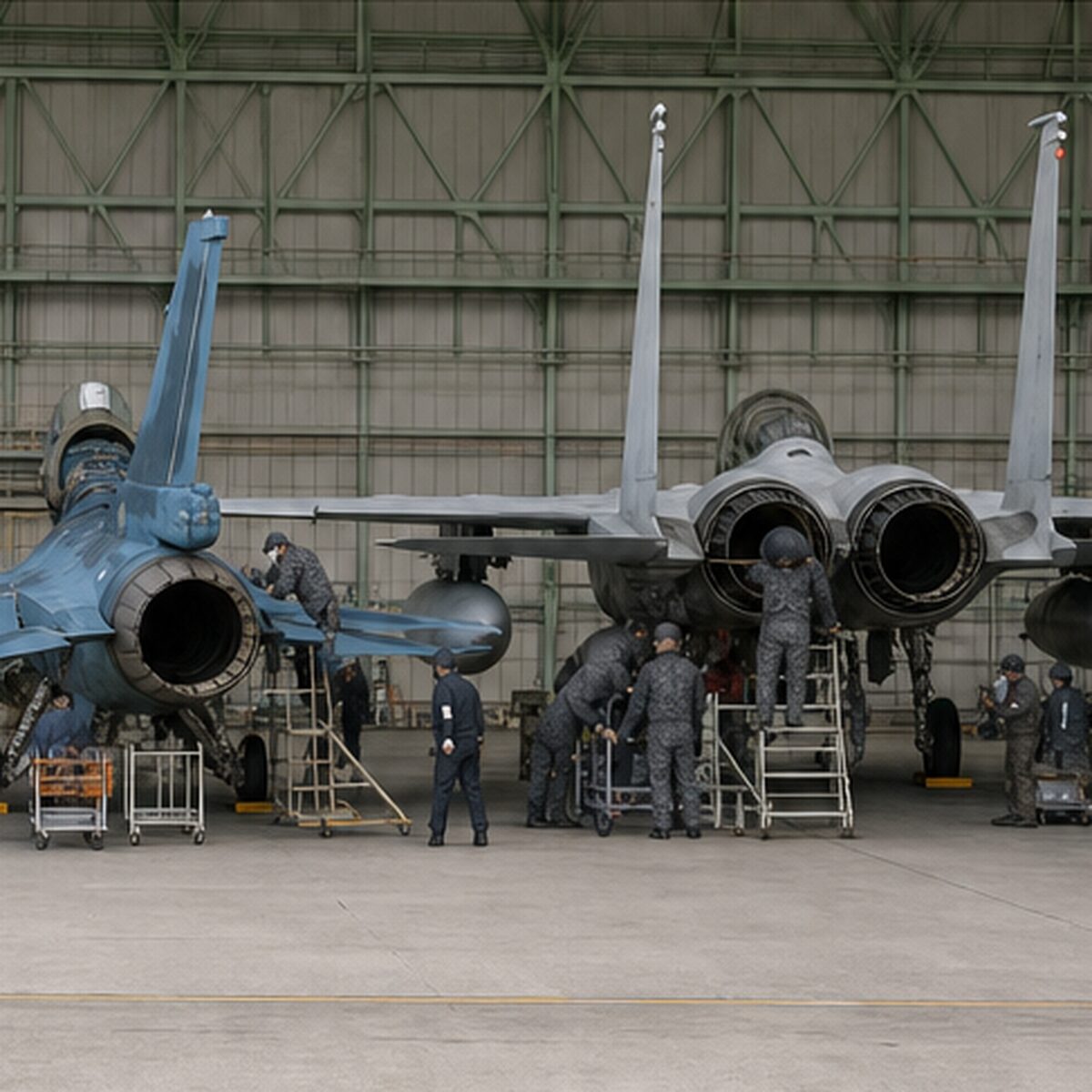 機体とエンジンの違い｜単発のF-2、双発のF-15Jに関わる装備と運用環境