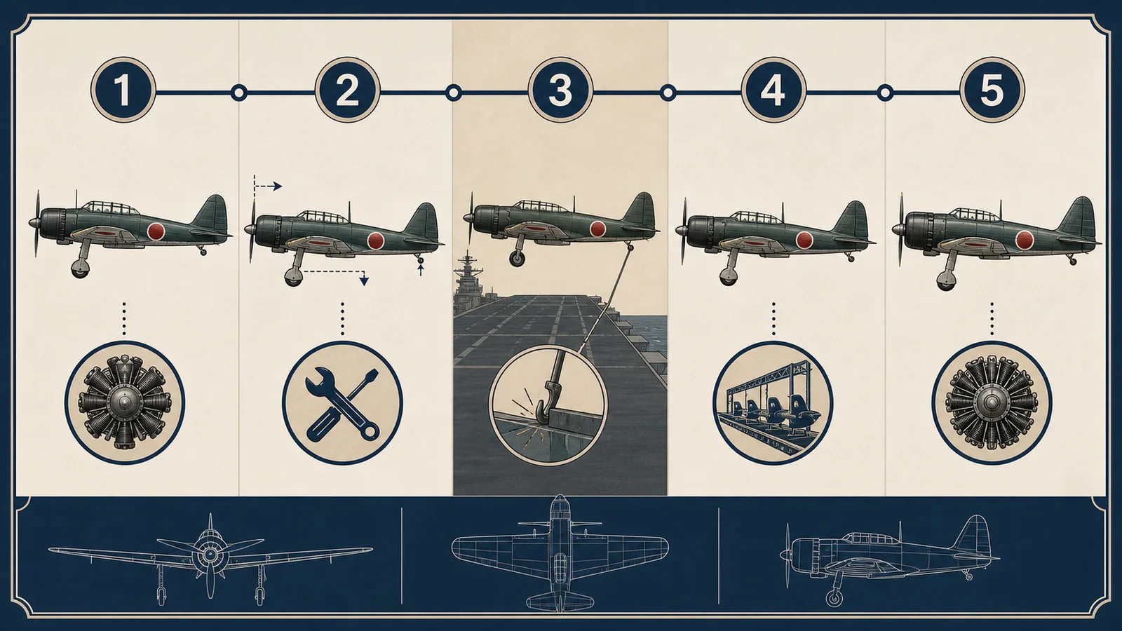 1941年の試作機から護発動機のB6N1、火星発動機のB6N2への開発年表