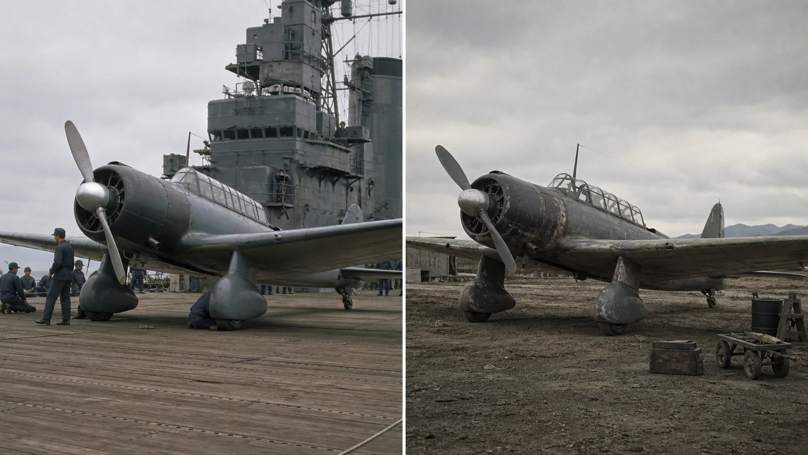 戦争初期の空母運用と末期の基地運用で変化した九九艦爆