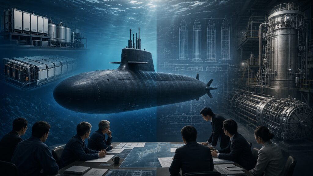 日本の次期潜水艦で複数の動力候補を比較する政策検討