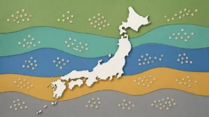 陸上自衛隊の5方面隊と駐屯地・分屯地165か所の公式集計を示す概略図