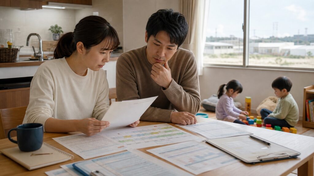 子育て制度と家族の役割分担を一緒に確認する家庭