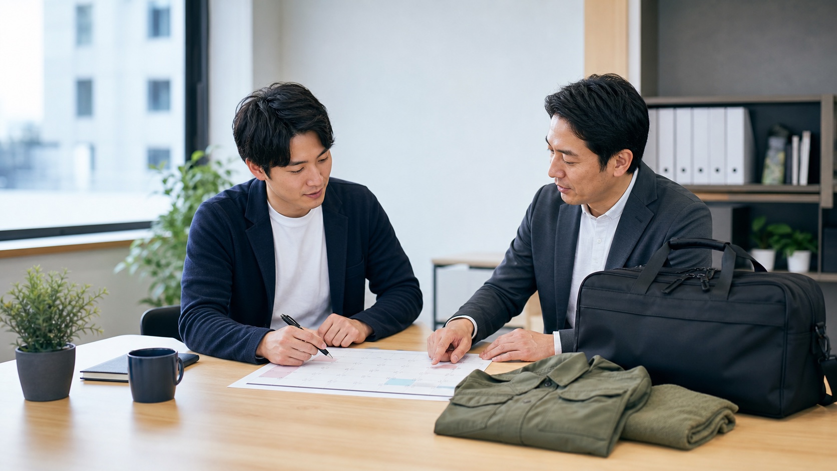勤務先と訓練日程を事前調整する予備自衛官