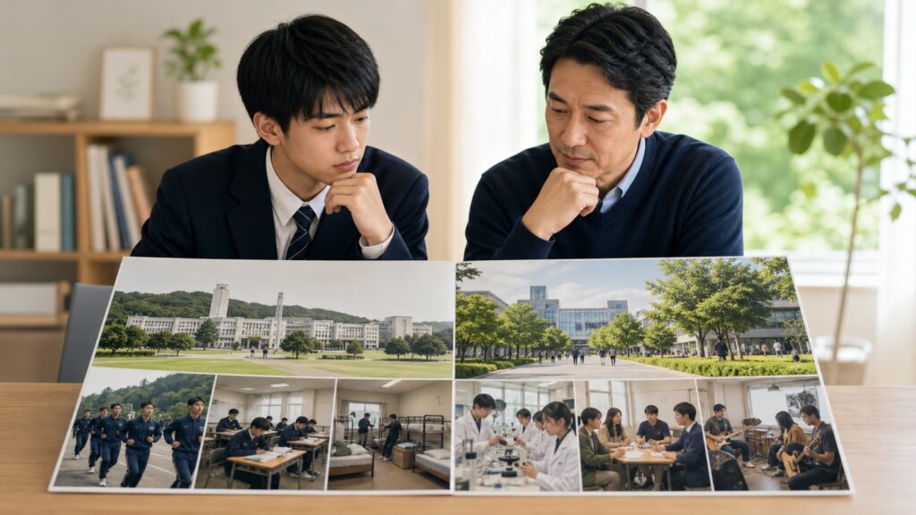 防衛大学校と国立大学の学び・生活・進路を比較する進路相談