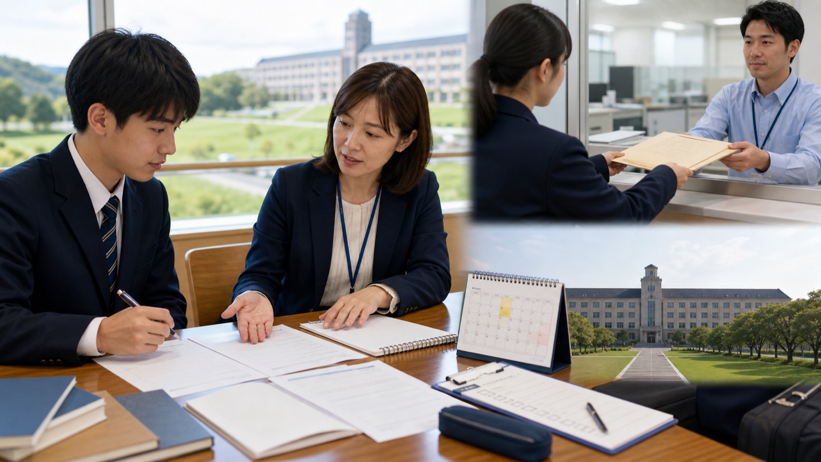 高校と地方協力本部を通じて推薦採用試験を準備する受験生