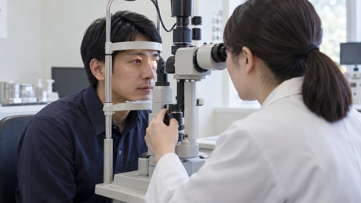 視力に関する検査は、裸眼と矯正後の基準を分けて確認する。