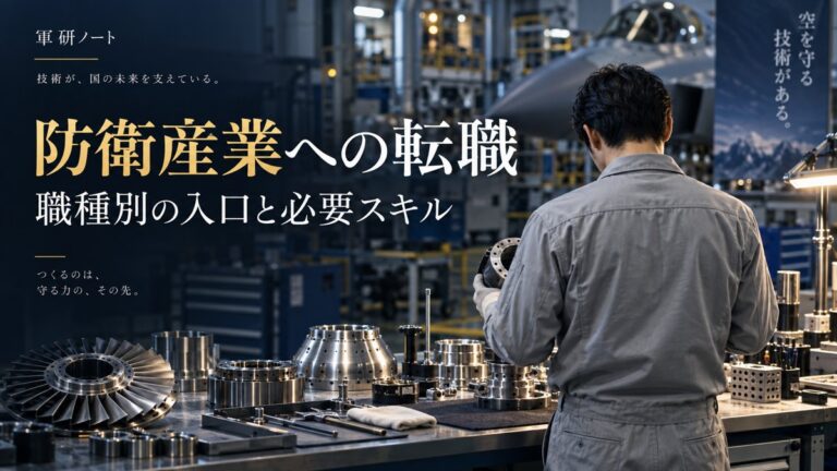防衛産業へ転職するには|未経験・機械・電気・事務職の入口と必要スキル