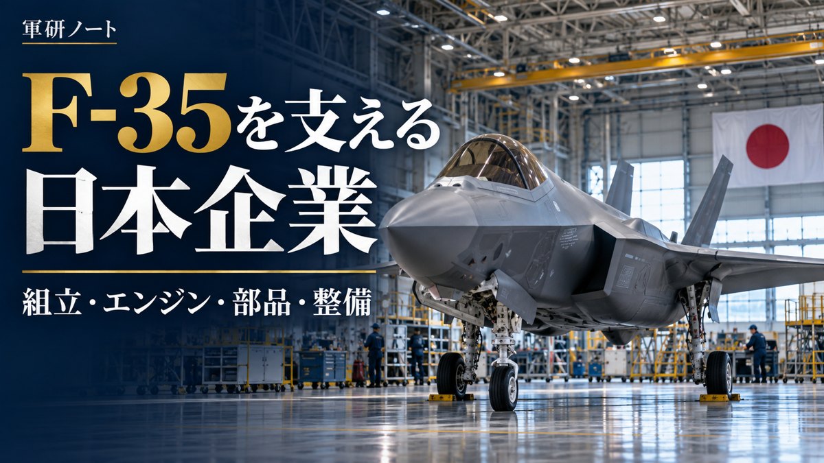 F-35を作る日本企業一覧|最終組立・エンジン・部品・整備の供給網を整理