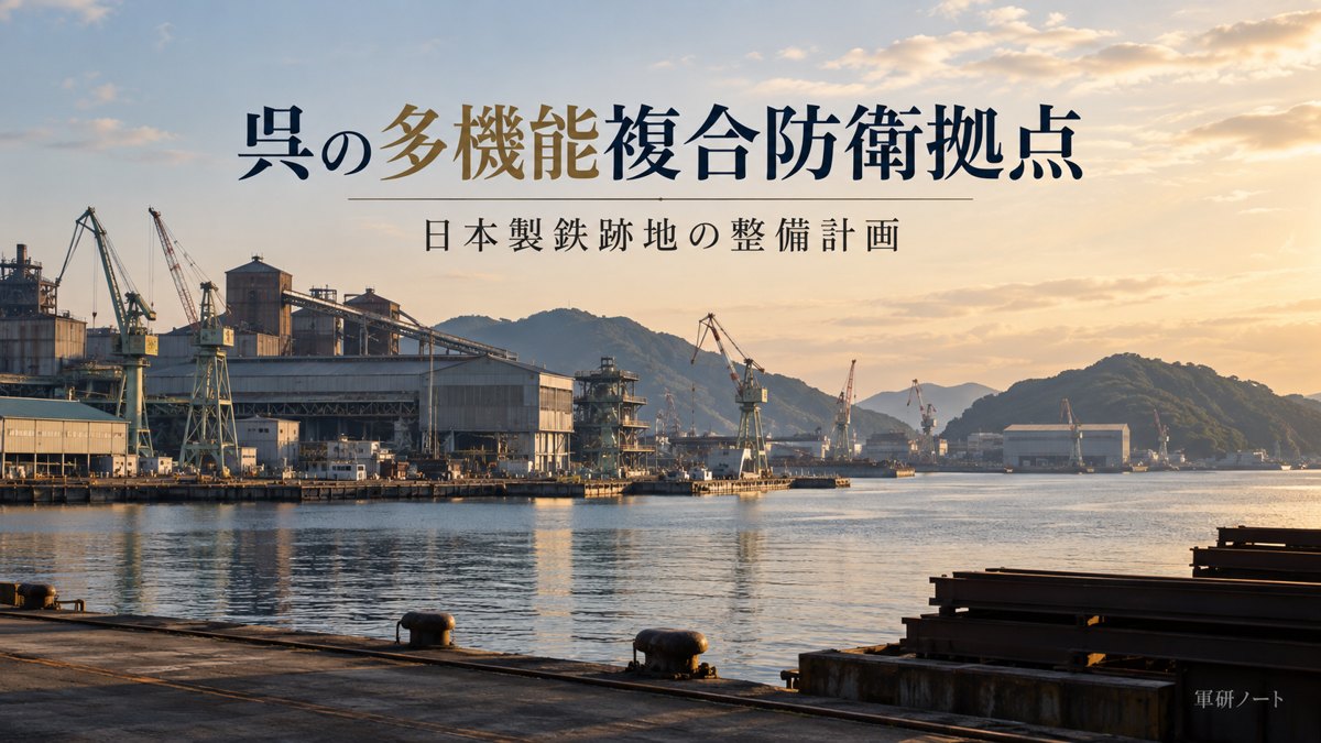 呉の多機能複合防衛拠点とは|日本製鉄跡地に何が整備されるのか