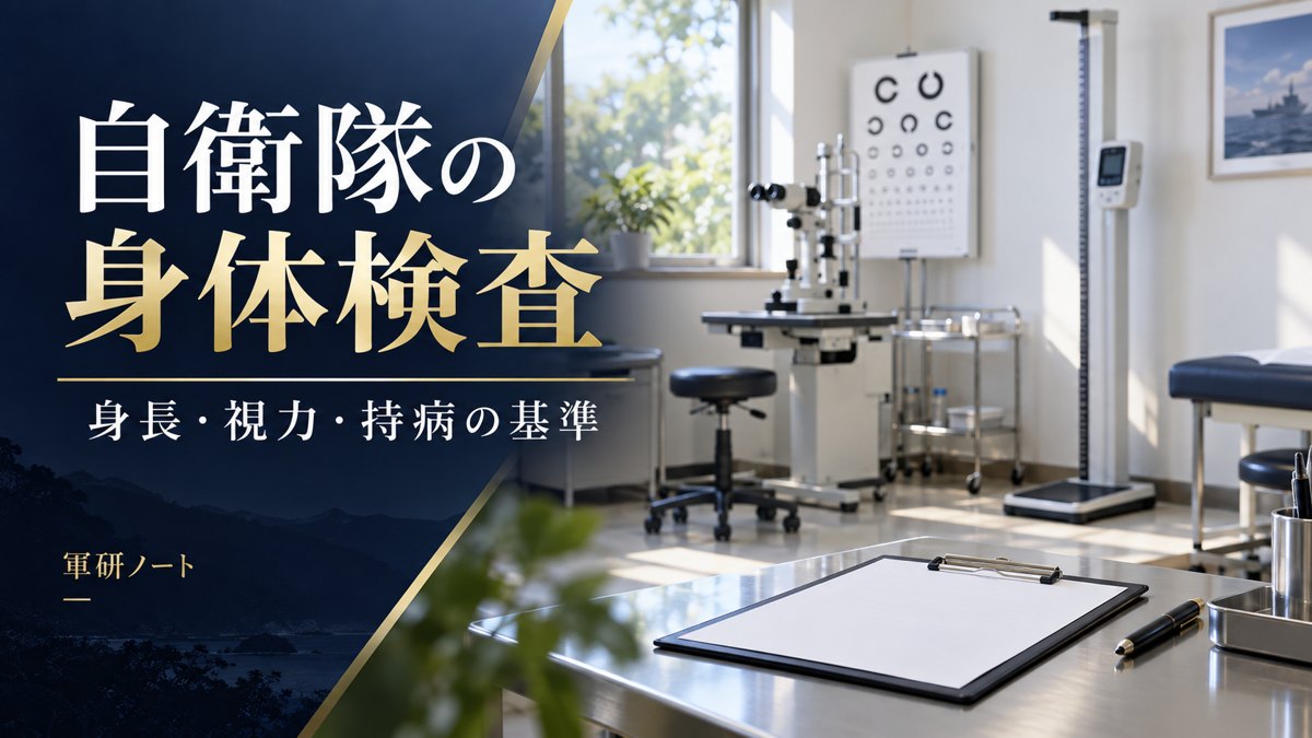 自衛隊の身体検査|身長・体重・視力・聴力・持病の採用基準を解説