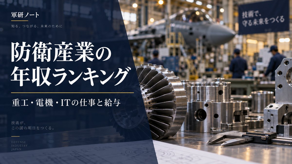 防衛産業の年収ランキング|重工・電機・IT企業の給与と仕事を比較