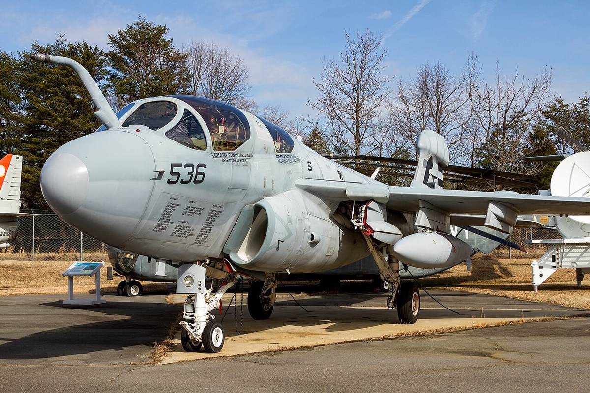 パタクセント・リバー海軍航空博物館のEA-6B。