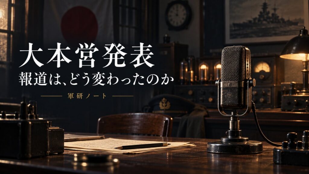 大本営発表｜報道はどう変わったのか