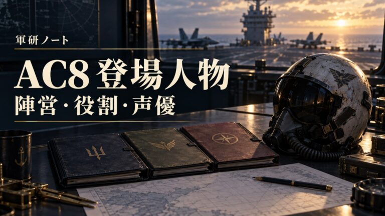 エースコンバット8の登場人物一覧｜ジョーカー隊・空母エンデュランスの乗員・ソトア軍のエースと声優を整理